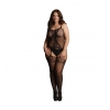 Fishnet and Lace Bodystocking Black 022 OSX